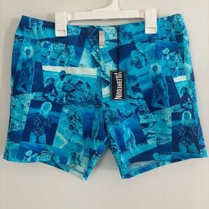NEW Vilebrequin Men M Swim Trunk Short Flat Belt Luxury Resort Vacation Euro Art